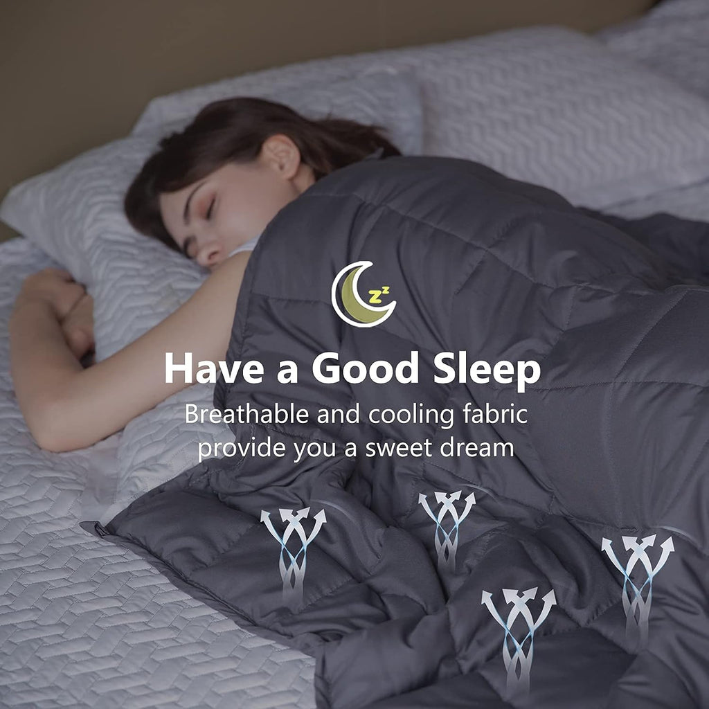 Manta/cobertor com peso (weighted blanket)