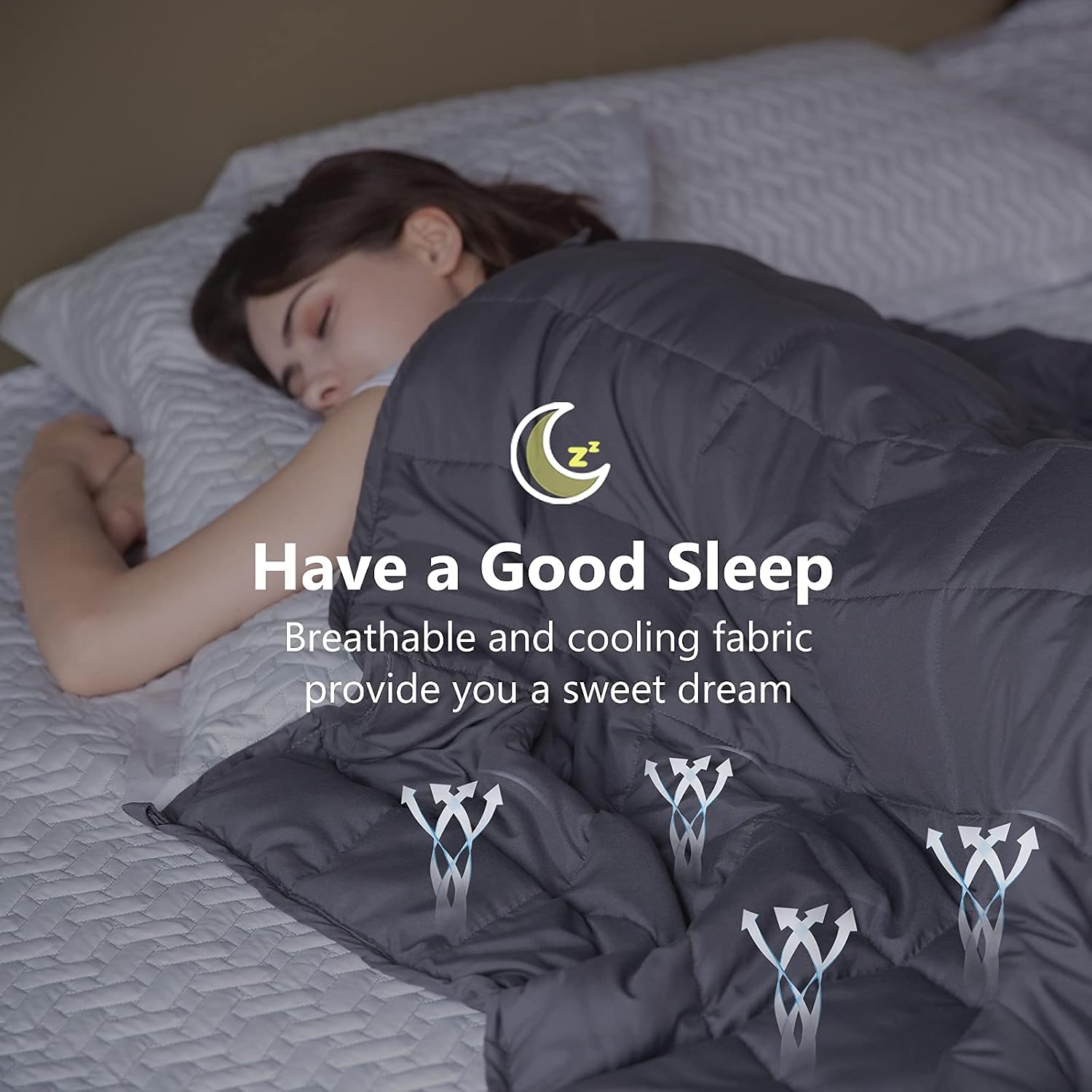 Manta/cobertor com peso (weighted blanket)