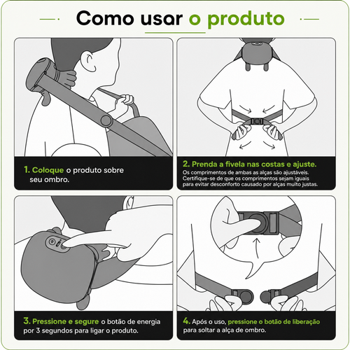 Massageador de pescoço/ombros (elétrico, c/ calor)