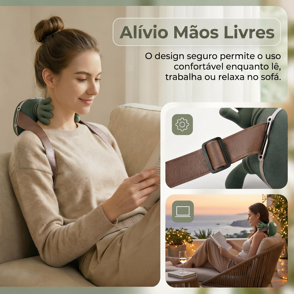 Massageador de pescoço/ombros (elétrico, c/ calor)